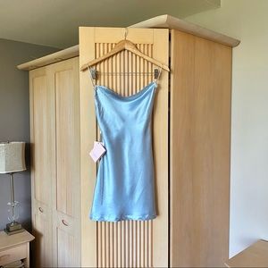 Nana jacqueline baby blue crystal dress with tags 💎